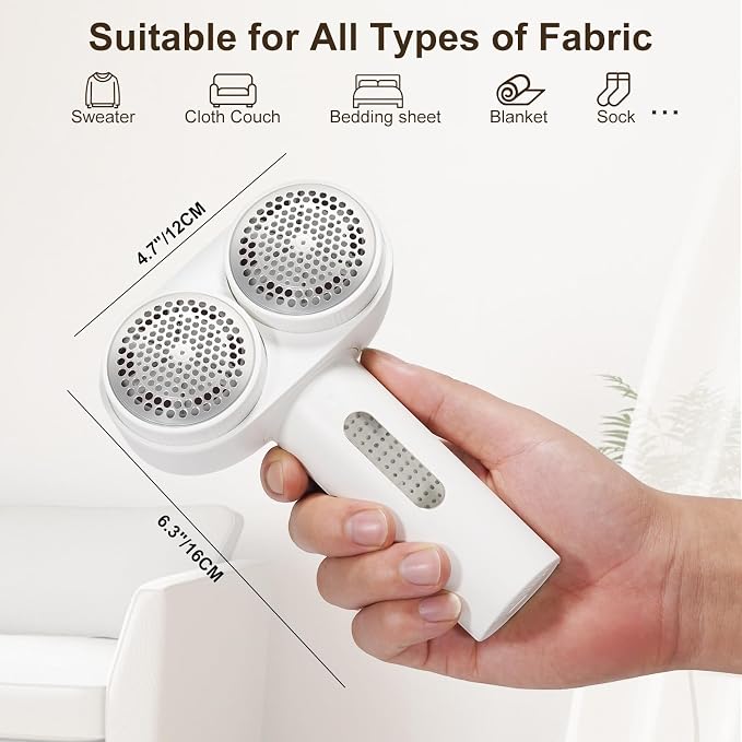 Fabric Shaver, Dual Motor Electric Lint Shaver - Image 6