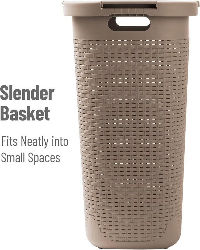 Mind Reader Slim Laundry Hamper - Image 7