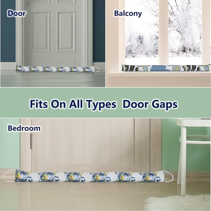 2 Pack 36 Inch 2.8 Inch Wide Slim Under Door Blocker Door Draft Stopper - Image 7