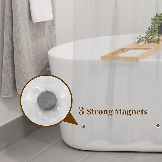 Barossa Design Oeko-tex Certified Shower Curtain Liner Standard Size - Image 9