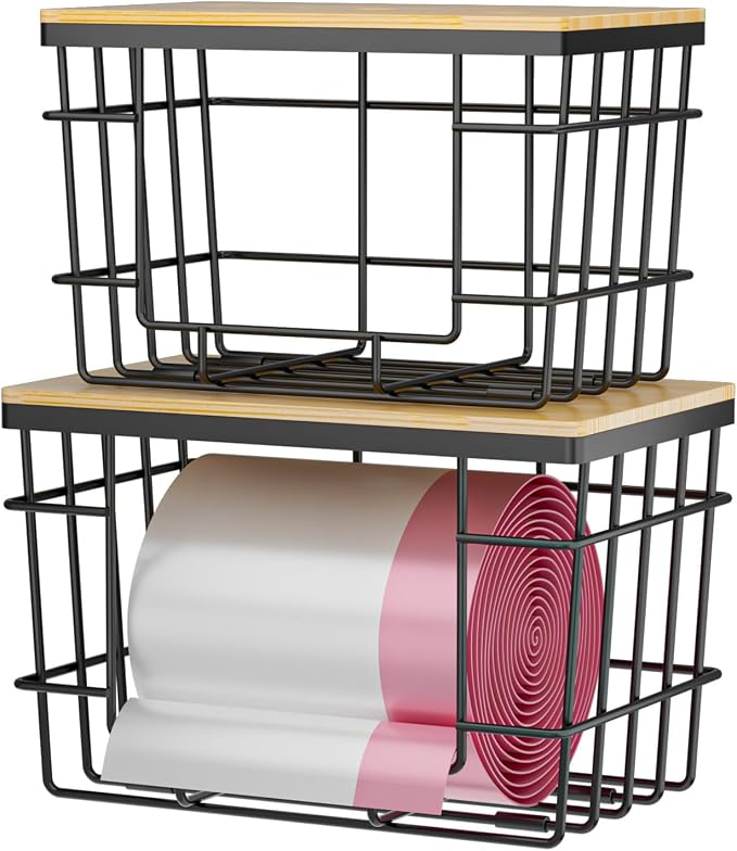 2 Pack Trash Bag Holder, Extra Large Garbage Bag Dispenser by SPOSPO