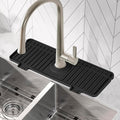 Amerner Kitchen Sink Splash Guard, 10° Large Slope & Adaptable Hole Faucet Mat by Amerner