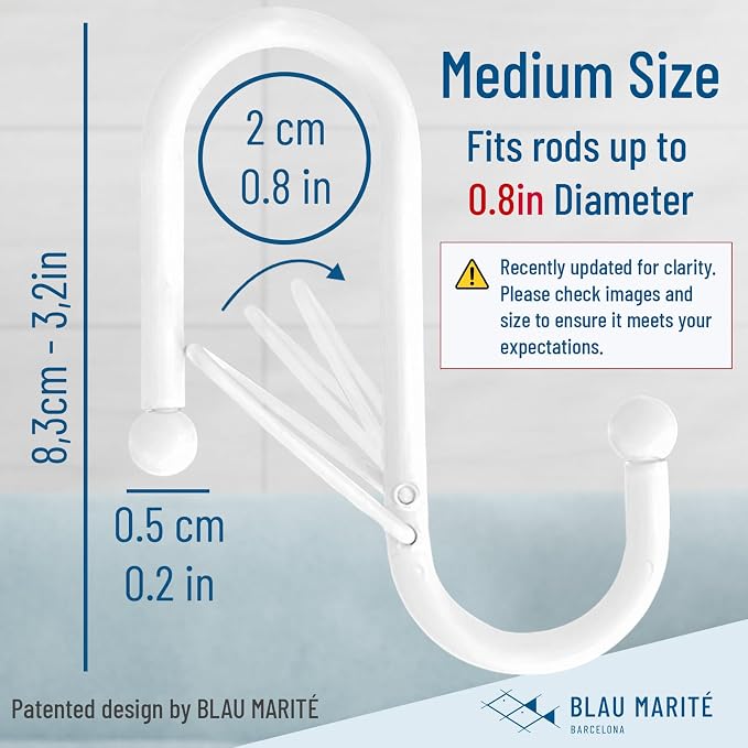 10-Pack Metal S Hooks for Hanging – Heavy-Duty S-Shaped Hooks - Image 3