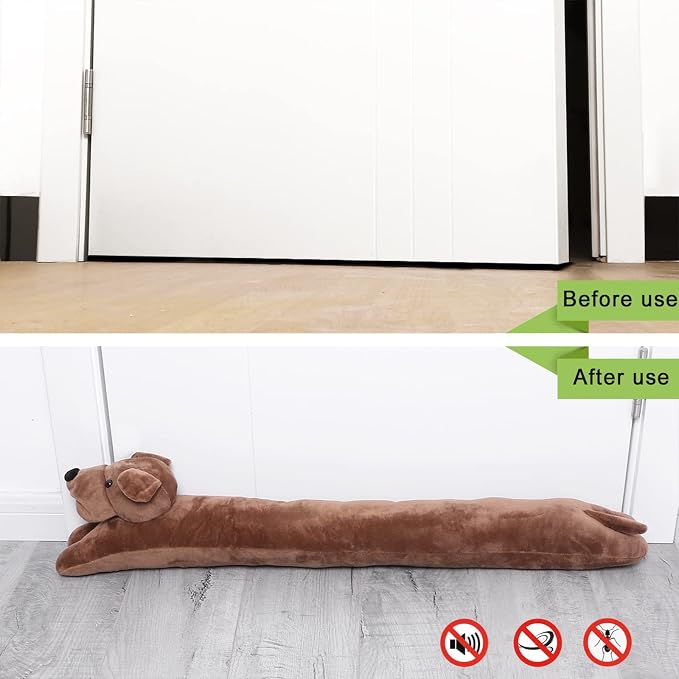 36 Inch 2.8LB Heavy Duty Under Door Draft Stopper, Decorative Soundproof Door - Image 5