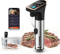 1300W Sous Vide Precision Cooker Machines(2.4G WIFI), IPX7 Full Waterproof Immersion Circulator, New Quiet Brushless Motor, 6 One-Touch Presets, Effortless Gourmet Meals