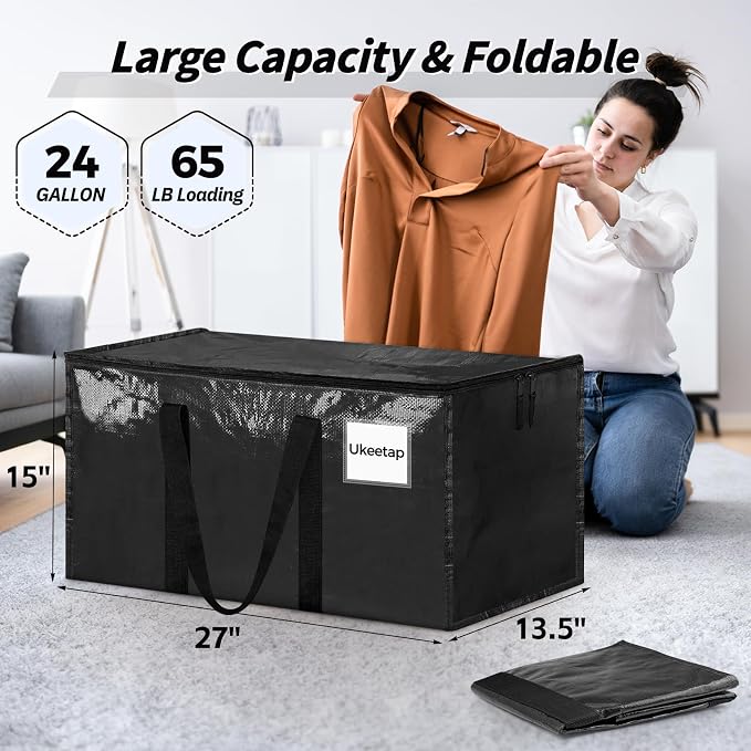 16 Pack Extra Large Clothes Storage Bins - Image 2