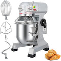 Commercial Mixer 15 QT by LEEVOT – Electric Food Mixers with Timing Function, Heavy Duty 3-Speed Dough Mixer for Baking, Pizza Dough, Bakery, Restaurant & Home Kitchen