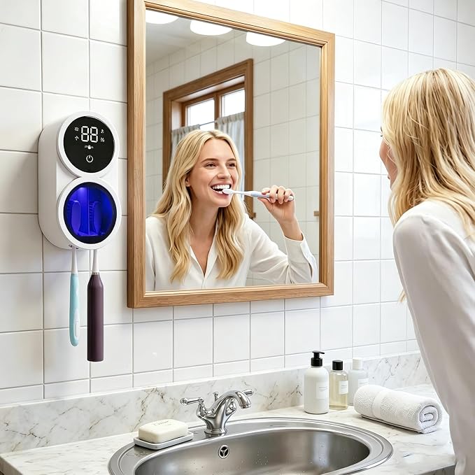 UV Toothbrush Sanitizer Holder 600mAh，Fast Charge&Auto-Inductive | portable - Image 8