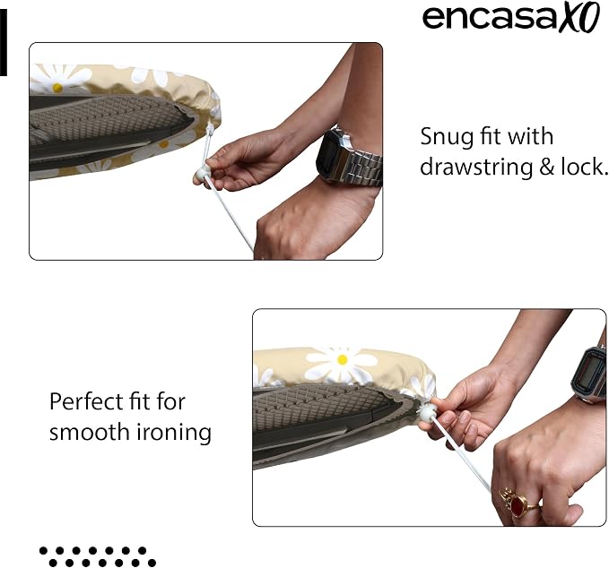 Encasa XO Ironing Board Cover and Pad, Thick Felt 28"x12" - Image 3