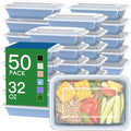 50 Pack 32 oz Meal Prep Containers by Dealusy