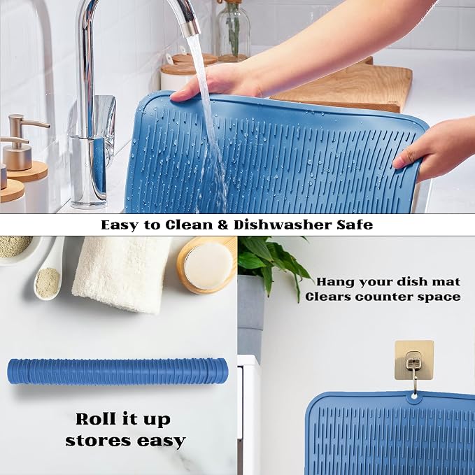 ZLR Oversized Silicone Dish Drying Mat - Image 4