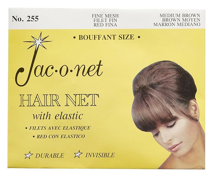 Hair Net Tiny Mesh Bouffant/Large Size, Medium Brown,1 Net Per Pack [Pack of 12]