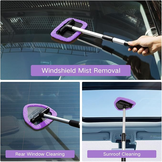 Qydipclin 11pcs Windshield Cleaner Tool, Car Window Cleaning Wash Kit - Image 2