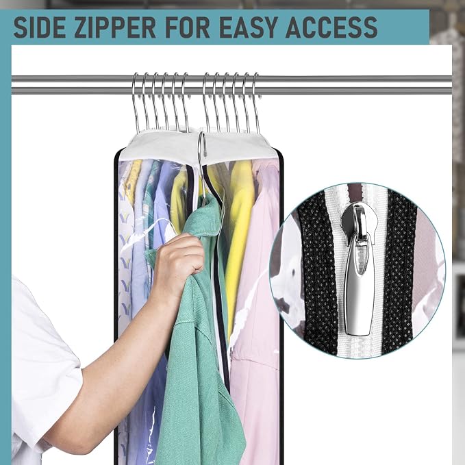 MISSLO 10" Gusseted All Clear Garment Bags - Image 4