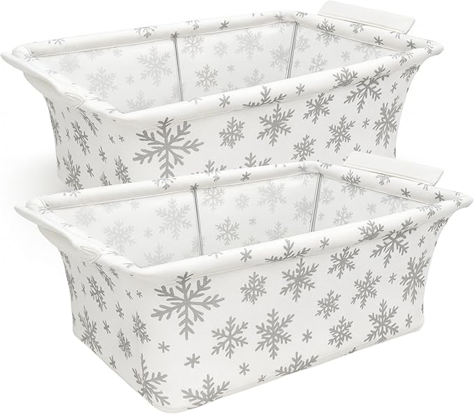 Limited Edition Chafer Wind Guard 2 Pack – Designer Chafing Dish Wind Cover | Wind-Blocking Decorative Cover Keeps Food Warm | Buffet & Catering Display for Events & Parties (snowflake print)