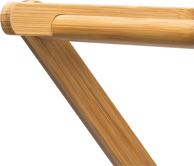 Household Essentials Bamboo Folding Clothes Drying Rack, Upscale Laundry Rack - Image 7