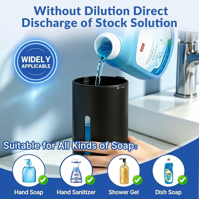 Automatic Liquid Soap Dispenser Touchless, 6-Level Adjustable, USB Rechargeable - Image 2