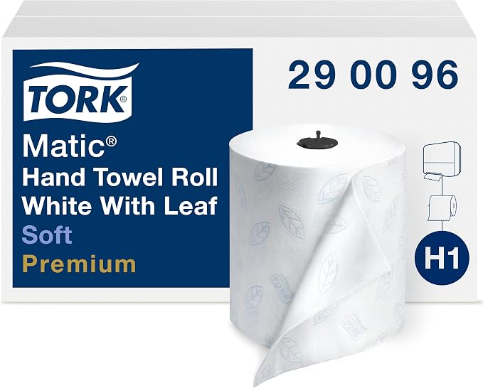 Tork Matic Soft Hand Towel Roll and Tork Matic Paper Towel Dispenser - Image 2
