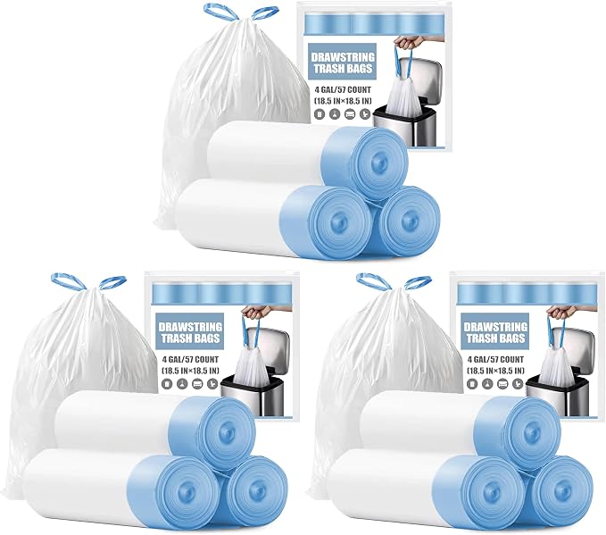 Small Trash Bags 4 Gallon by BENEVAL