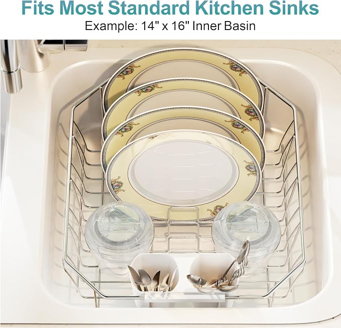 GSlife Small in Sink Dish Drying Rack - Image 6
