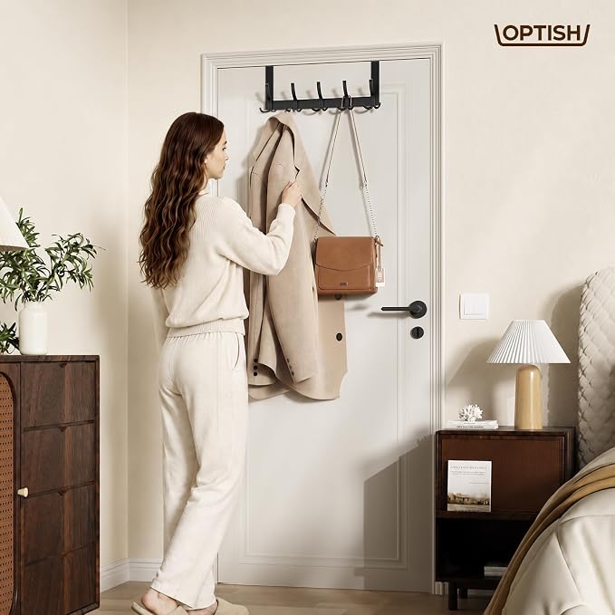 Optish Over The Door Hooks for Hanging, Over The Door Hanger, Over The Door - Image 7