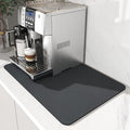 AMOAMI-Coffee Mat Hide Stain Rubber Backed Absorbent Dish Drying Mat by AMOAMI