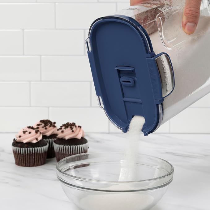 ProKeeper+ Airtight Food Storage Container Set – Clear Plastic Flour and Sugar - Image 9