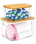 2-in-1 Stackable Trash Bag Dispenser & dishwasher pod holder by COZYCRAZE