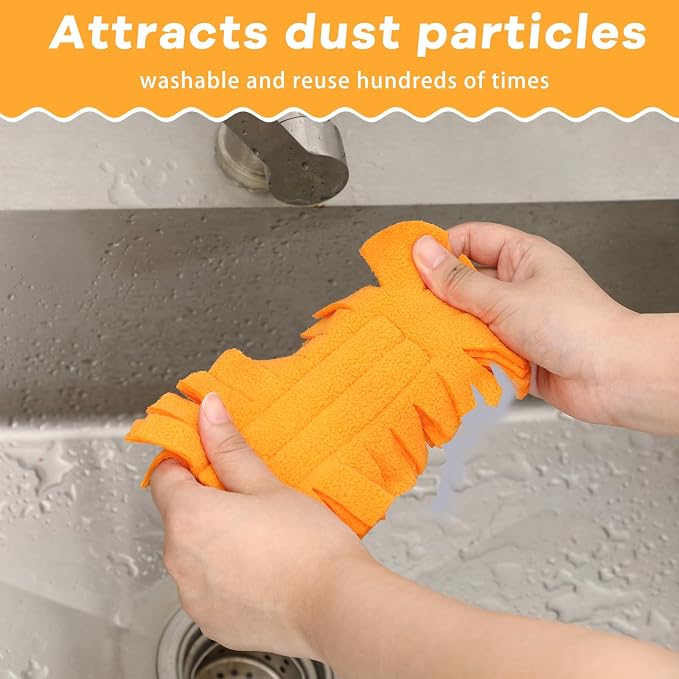 Zubebe 6 Pcs Reusable Duster Refills Fleece - Image 5