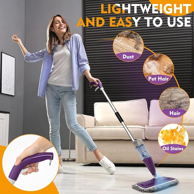 Microfiber Spray Mop for Floor Cleaning - Image 2