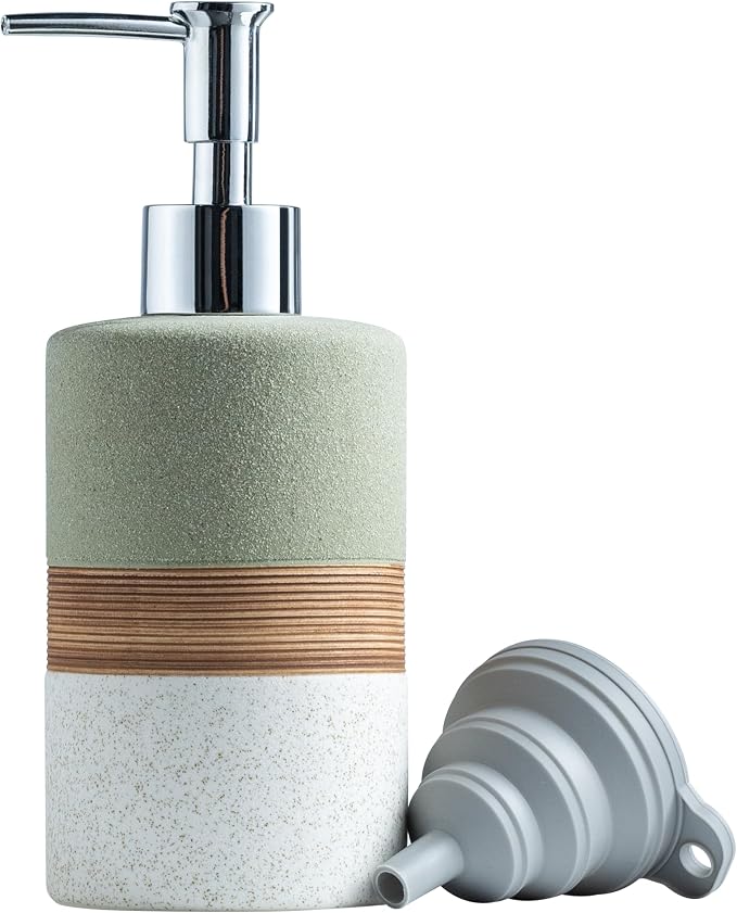 Ceramic Dish Soap Dispenser for Bathroom Shower Hand Soap Dispenser | by Cormomu