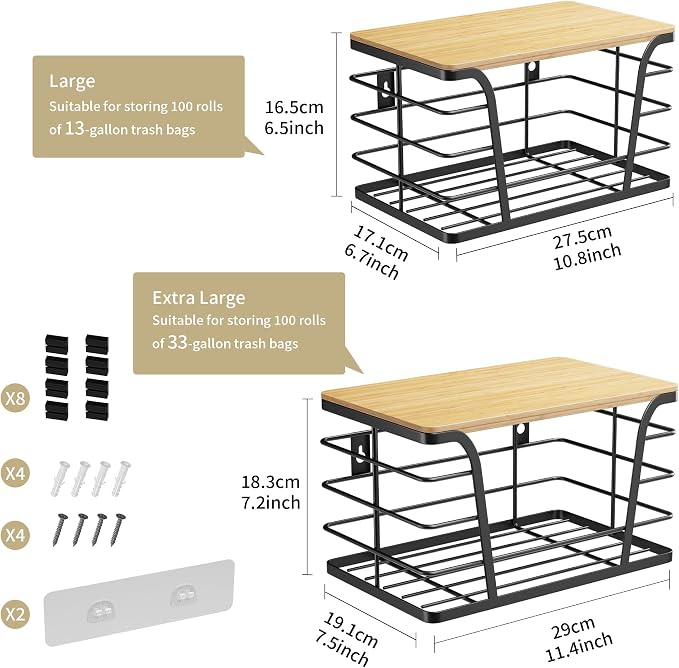 TIDIIABODE 2 Pack Extra Large Pantry Storage Organizers, Pantry Baskets - Image 3