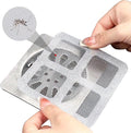 25 Pack, Square Shower Drain Mesh Sticker, by homeliver
