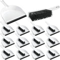 Zubebe 12 Pcs Mini Dustpan and Brush Set, Small Broom and Dustpan Set Small by Zubebe