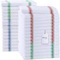 Dish Towels 30 Pack Multi Stripe 100% Cotton Kitchen Towel 15x25 Inch Tea Towels by Avalon+Kitchen