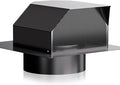 Hon&Guan 8 Inch Roof Vent Cap，Upgraded Airflow Roof Vents for Houses Watertight Galvanized Steel Roof Exhaust Vent for Ventilation System-with Damper