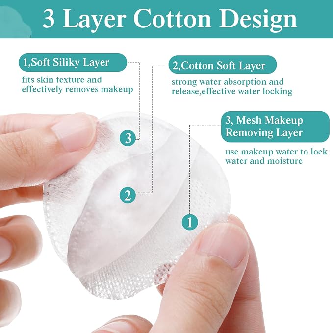Maxcheck 2000 Pcs Cotton Rounds Bulk, Makeup Remover Pads - Image 5