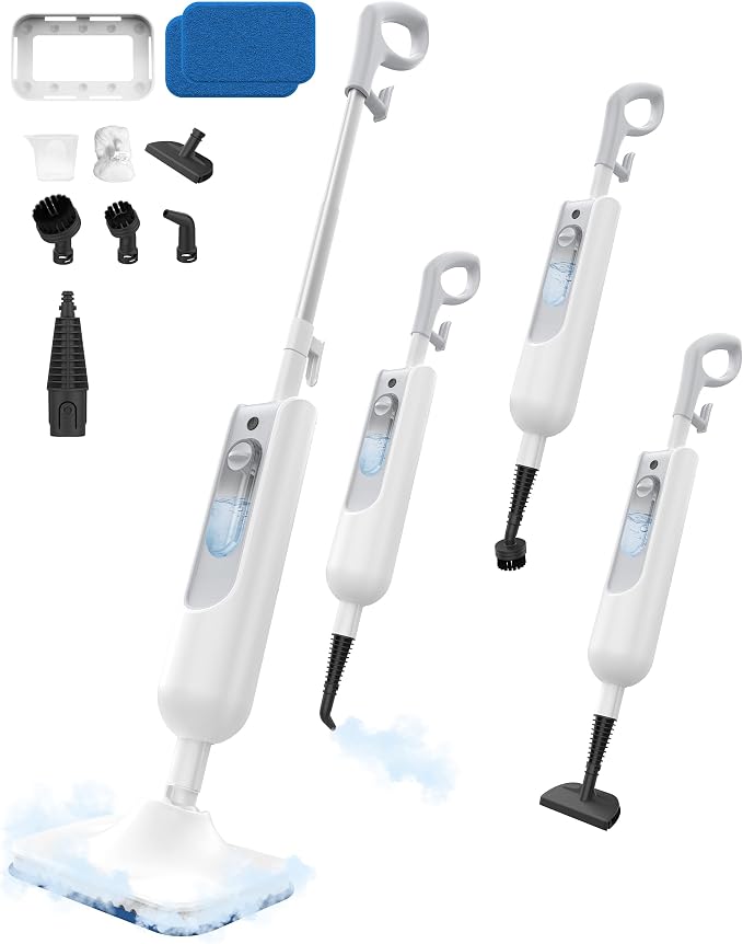 Steam Mop, 12-in-1 Handheld Steam Cleaner, Powerful Detachable Steam Mop by Unknown