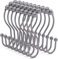 Bathway Shower Curtain Hooks, Shower Curtain Rings Rust Proof Double Hook by Bathway