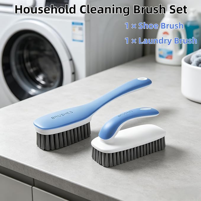 2 Pack Soft Bristle Cleaning Brushes Scrub Brush - Image 3