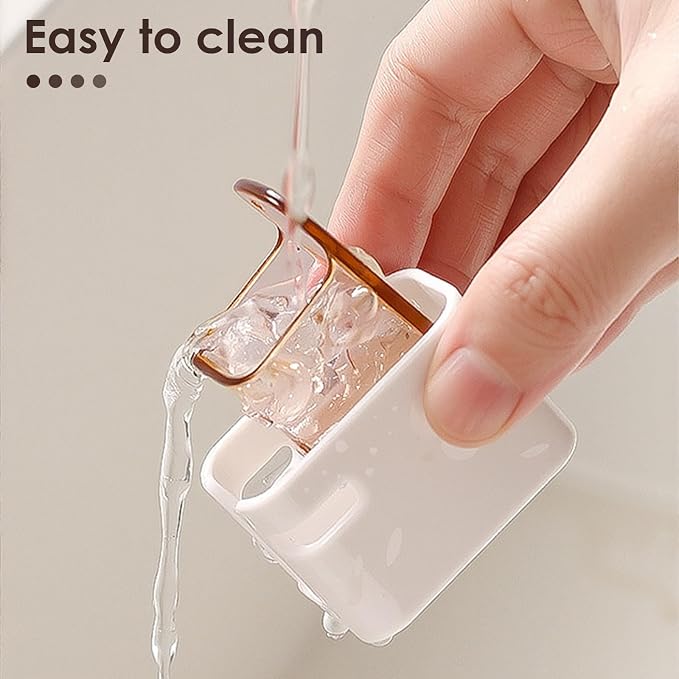 4 Pack Toothbrush Holders for Bathrooms Shower, Wall Mount Toothbrush Organizer - Image 3