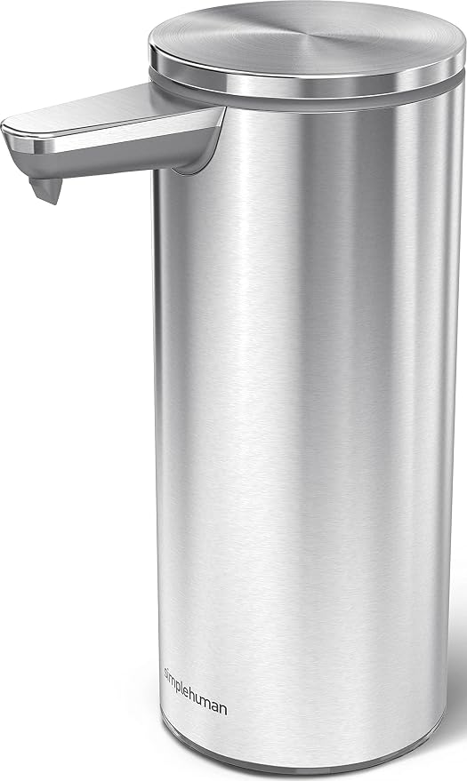 simplehuman 9 oz. Touch-Free Rechargeable Sensor Liquid Soap Pump Dispenser by Unknown