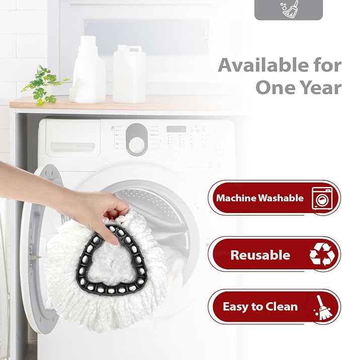Spin Mop Replacement Heads, 4 Pack Compatible - Image 6