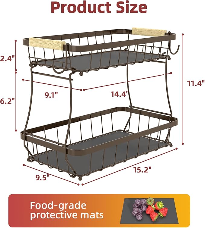 Sevenblue 2-Tier Fruit Basket - Image 7