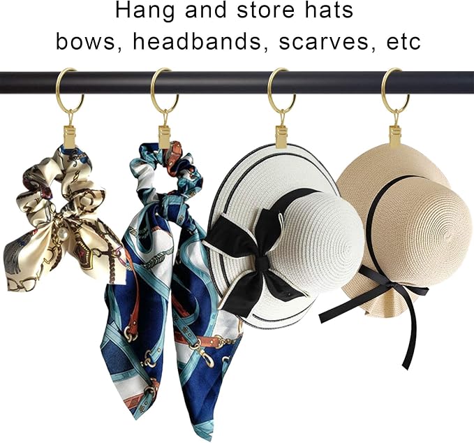 100 Pack Curtain Rings with Clips, Drapery Clips with Rings, Drapes Rings 1.26 - Image 5