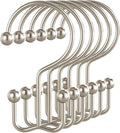 Bathway Shower Curtain Hooks Matte Nickel Shower Curtain Rings, Metal Shower by Bathway