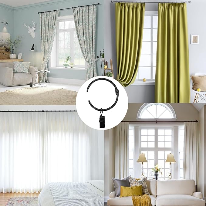 16 Pack Openable Curtain Rings - Image 3