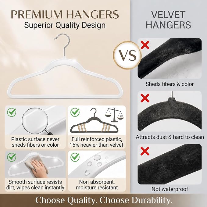 Plastic Hangers 50 Pack - Image 5