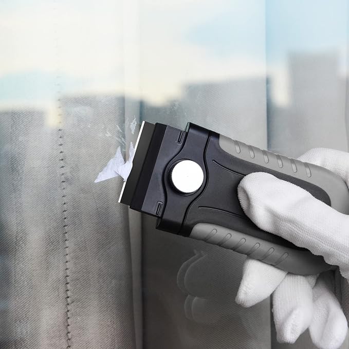 Razor Blade Scraper Tool, Glass Stovetop Paint Scraper | 10PCS Black Carbon - Image 2