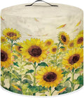 Xoenoiee Sunflowers Pattern Kitchen Appliance Dust Covers with Pockets, Electric Pressure Cooker Cover Compatible with Crock Pot, Rice Cooker Cover, for 6 Qt